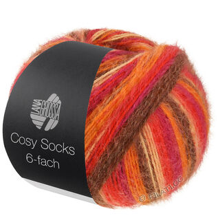 MEILENWEIT 6-FACH 150g Cosy Socks Multi Stripes von Lana Grossa