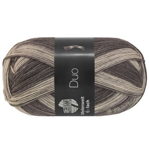 MEILENWEIT 6-FACH 150g Duo - von Lana Grossa | 9727-Dunkelgrau/Hellgrau