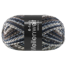 MEILENWEIT 6-FACH 150g DENIM MIX von Lana Grossa