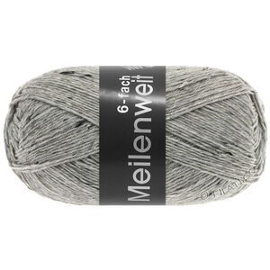 MEILENWEIT 6-FACH 150g Mouliné/Tweed - von Lana Grossa | 8972-Hellgrau meliert