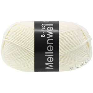 MEILENWEIT 8-FACH 150g - von Lana Grossa | 9560-Rohweiß