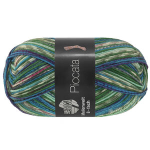 MEILENWEIT 8-FACH 150g Piccata - von Lana Grossa | 9996-Zartgrün/Jade/Himmelblau/Weiß/Dunkelgrün/Royal/Blau/Veilchenlila/Graublau