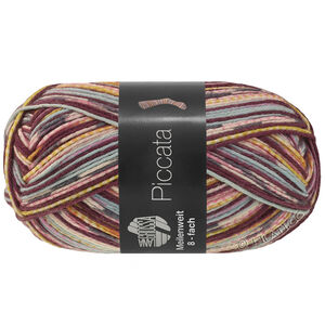 MEILENWEIT 8-FACH 150g Piccata - von Lana Grossa | 9997-Burgund/Lila/Vanille/Rosa/Flieder/Grau/Mint