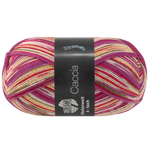 MEILENWEIT 100g Caccia - von Lana Grossa | 5307-Rotviolett/Weinrot/Rosé/Umbra/Flieder/Gelborange