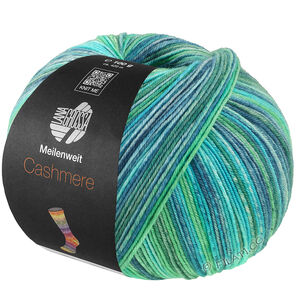 MEILENWEIT 100g Cashmere Inverno - von Lana Grossa | 123-Jade/Türkis/Petrolblau/Petrolgrün/Jeans/Graublau/Graugrün