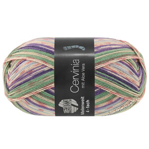 MEILENWEIT 100g Cervinia - von Lana Grossa | 1703-Jade/Graubeige/Grau/Blauviolett/Nachtblau/Ecru/Lila/Altrosa/Hellblau