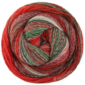 GOMITOLO (Christmas Edition Lurex) - von Lana Grossa | 120-Graurot/Weißrot/Ecru/Dunkelgrün/Graugrün/Grünrot/Dunkelrot/Jade/Rot gestreift