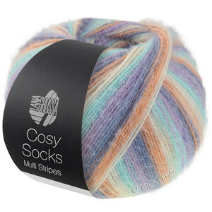 MEILENWEIT 100g Cosy Socks Multi Stripes - von Lana Grossa | 153-