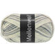 Lana Grossa MEILENWEIT 100g Black Denim Mix | 4656-Silbergrau/Ecru/Hellgrau/Mittelgrau/Dunkelgrau