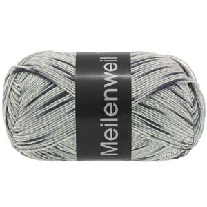 MEILENWEIT 100g Black Denim Mix - von Lana Grossa | 4657-Hellgrau/Mittelgrau/Anthrazit