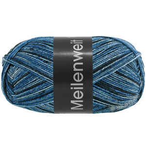 MEILENWEIT 100g Blue Denim Mix - von Lana Grossa | 4612-Graublau/Jeans/Dunkelgrau/Anthrazit