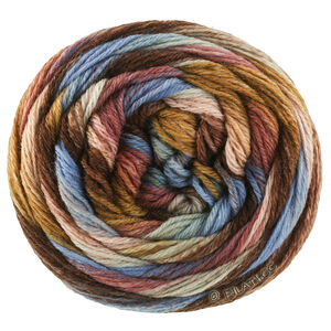 MEILENWEIT 100g Fontana - von Lana Grossa | 5452-Dunkelbraun/Blau/Mokka/Graubraun/Taupe/Umbra/Rosenholz/Graublau