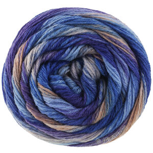 MEILENWEIT 100g Fontana - von Lana Grossa | 5457-Marine/Tintenblau/Graublau/Kornblume/Taupe/Graubeige