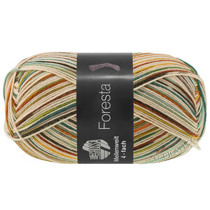 MEILENWEIT 100g Foresta - von Lana Grossa | 5323-Creme/Türkis/Senf/Petrol/Grau/Rost/Rotbraun/Helloliv