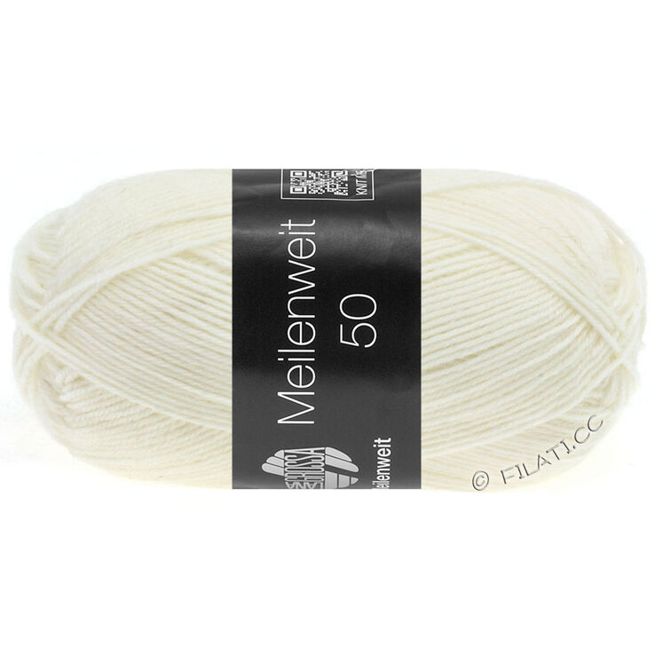 Lana Grossa MEILENWEIT 50g | 1101-Weiß