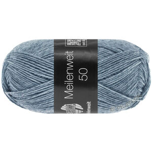 MEILENWEIT 50g - von Lana Grossa | 1302-Jeans/Grau meliert