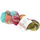 Lana Grossa MEILENWEIT 100g Merino Hand-dyed | 407-Türkis/Grau/Rotviolett/Terracotta/Zartgelb/Schlamm