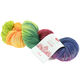 Lana Grossa MEILENWEIT 100g Merino Hand-dyed | 409-Gelbgrün/Dunkelgrün/Rost/Orange/Limette/Grauviolett/Antikviolett/Graugrün