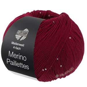 MEILENWEIT 100g Merino Paillettes - von Lana Grossa | 2302-Dunkelrot