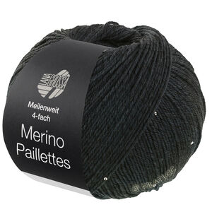 MEILENWEIT 100g Merino Paillettes - von Lana Grossa | 2305-Anthrazit