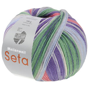 MEILENWEIT 100g Seta Hokkaido - von Lana Grossa | 3585-Erika/Hellgrau/Blauviolett/Hellblau/Jade/Dunkelgrau/Weiß