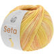 Lana Grossa MEILENWEIT 100g Seta Lia | 3584-Hellgelb/Dottergelb/Lachs