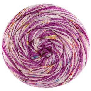 MEILENWEIT 100g SPOTS - von Lana Grossa | 7042-Lila/Orchidee/Ecru/Türkis/Petrol/Gelb