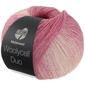 MEILENWEIT 100g Woolycell Duo - von Lana Grossa | 6002-Veilchenfuchsia/Veilchenlila/Rosa