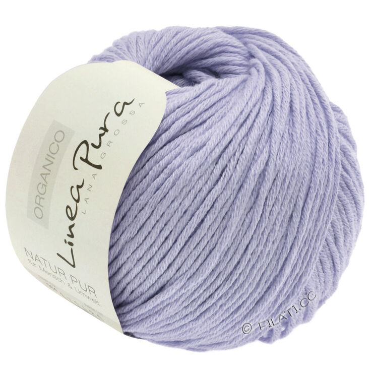 Lana Grossa ORGANICO Uni (Linea Pura, Auslaufqualität) | 096-Fliederblau