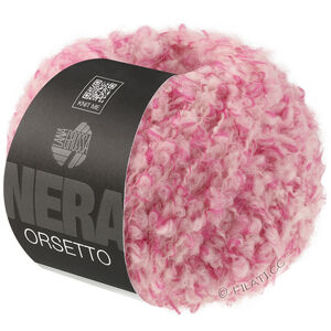 ORSETTO Moulinè (Nera) - von Lana Grossa | 101-Pink/Rohweiß