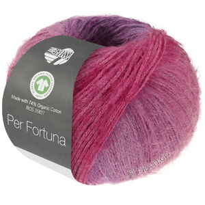 PER FORTUNA DÉGRADÉ (GOTS) - von Lana Grossa | 105-Lila/Aubergine/Rot/Dunkelrot