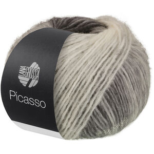 PICASSO - von Lana Grossa | 14-Weiß/Hellgrau/Mittelgrau/Dunkelgrau