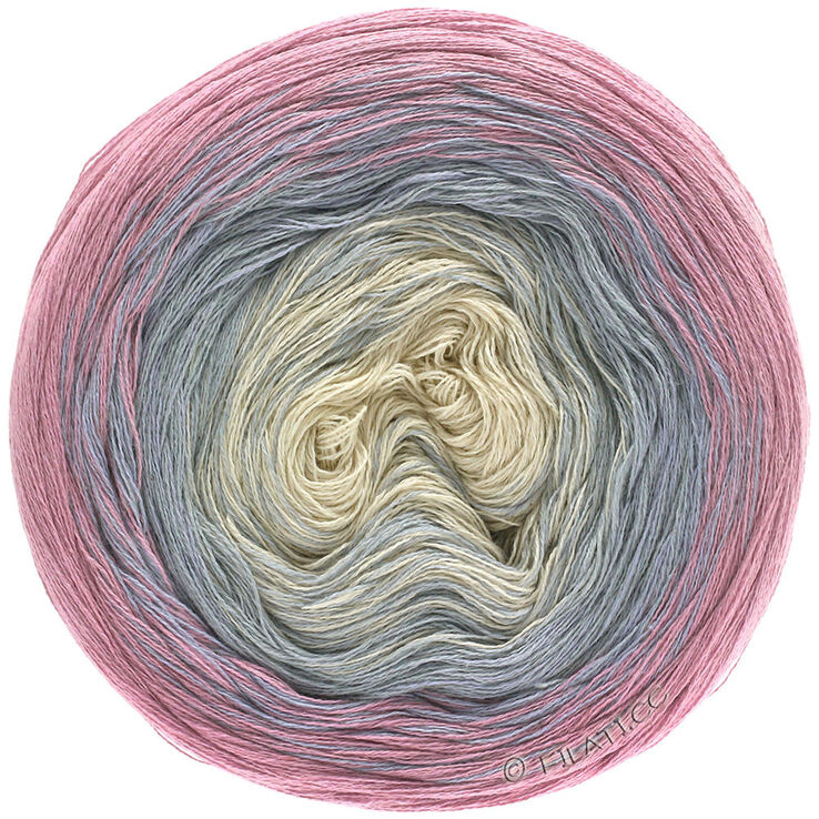 Lana Grossa SHADES OF COTTON LINEN | 701-Rosa/Grau/Hellgrau/Natur