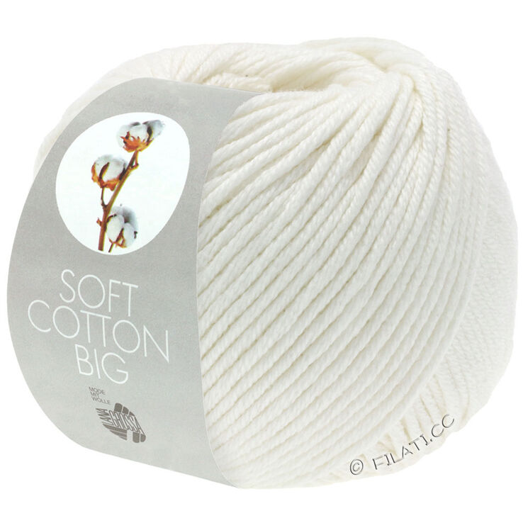 Lana Grossa SOFT COTTON Big | 01-Weiß