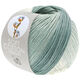 Lana Grossa SOFT COTTON Dégradé | 106-Weiß/Hellgrau/Petrolgrau