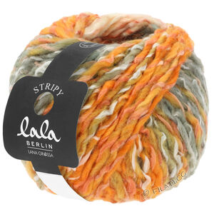 STRIPY (lala BERLIN) - von Lana Grossa | 11-Lachs/Natur/Orange/Hellgrau/Taupe