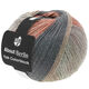 Lana Grossa MEILENWEIT 100g Yak Colorblock (ABOUT BERLIN) | 637-Taupe/Grau/Graurosa/Orange/Dunkelgrau meliert