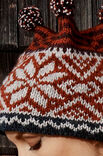 Lana Grossa MÜTZE MIT JACQUARDMUSTER UND STREIFEN AM Alpaca