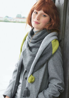 COLOURBLOCKING-DREIECKSTUCH Cool Wool Big von Lana Grossa