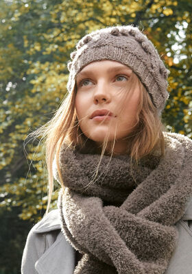 MÜTZE MIT NOPPEN Alta Moda Alpaca von Lana Grossa