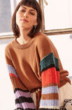 Lana Grossa PULLOVER MIT STREIFENÄRMELN Brigitte No. 2 & 4