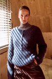 Lana Grossa GRAUER PULLOVER Brigitte No. 3