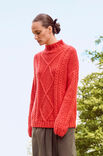 Lana Grossa PULLOVER MIT ARANMUSTER Brigitte No. 2