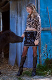 Lana Grossa PULLOVER MIT TIGERMUSTER Setasuri Big
