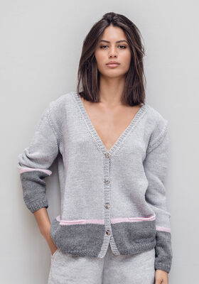CARDIGAN Cool Wool Big Melange von Lana Grossa