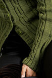 Lana Grossa JACKE mit RIPPEN/ZOPF Cool Wool Big