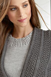 Lana Grossa JACKE MIT LOCHMUSTER Cool Wool