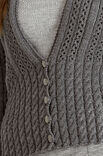 Lana Grossa JACKE MIT LOCHMUSTER Cool Wool