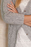Lana Grossa CARDIGAN IM ZOPF-LOCH-MUSTER Alta Moda Alpaca