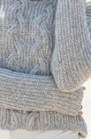 Lana Grossa PATENT-PULLI MIT ZOPFMUSTER AM Superbaby Fine